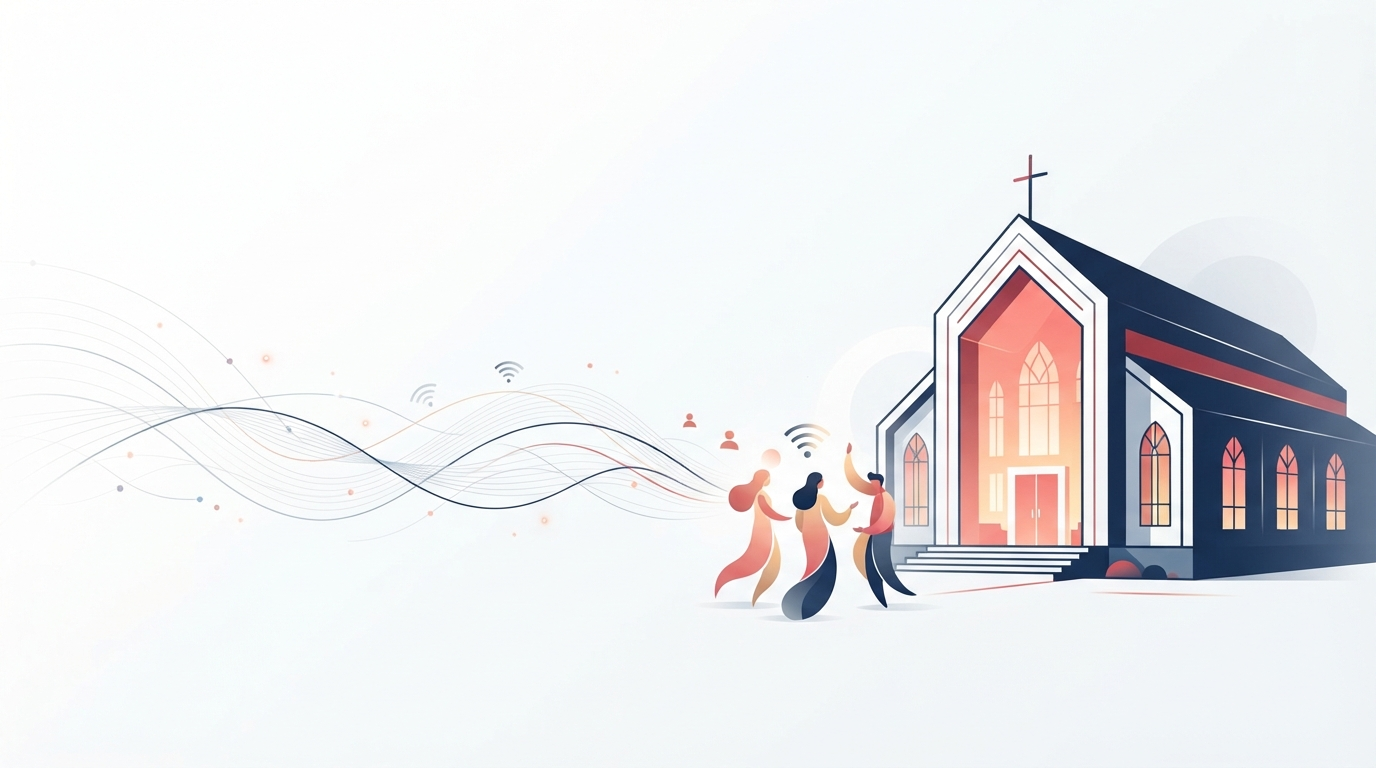 Church AI Engagement Conceptual Illustration