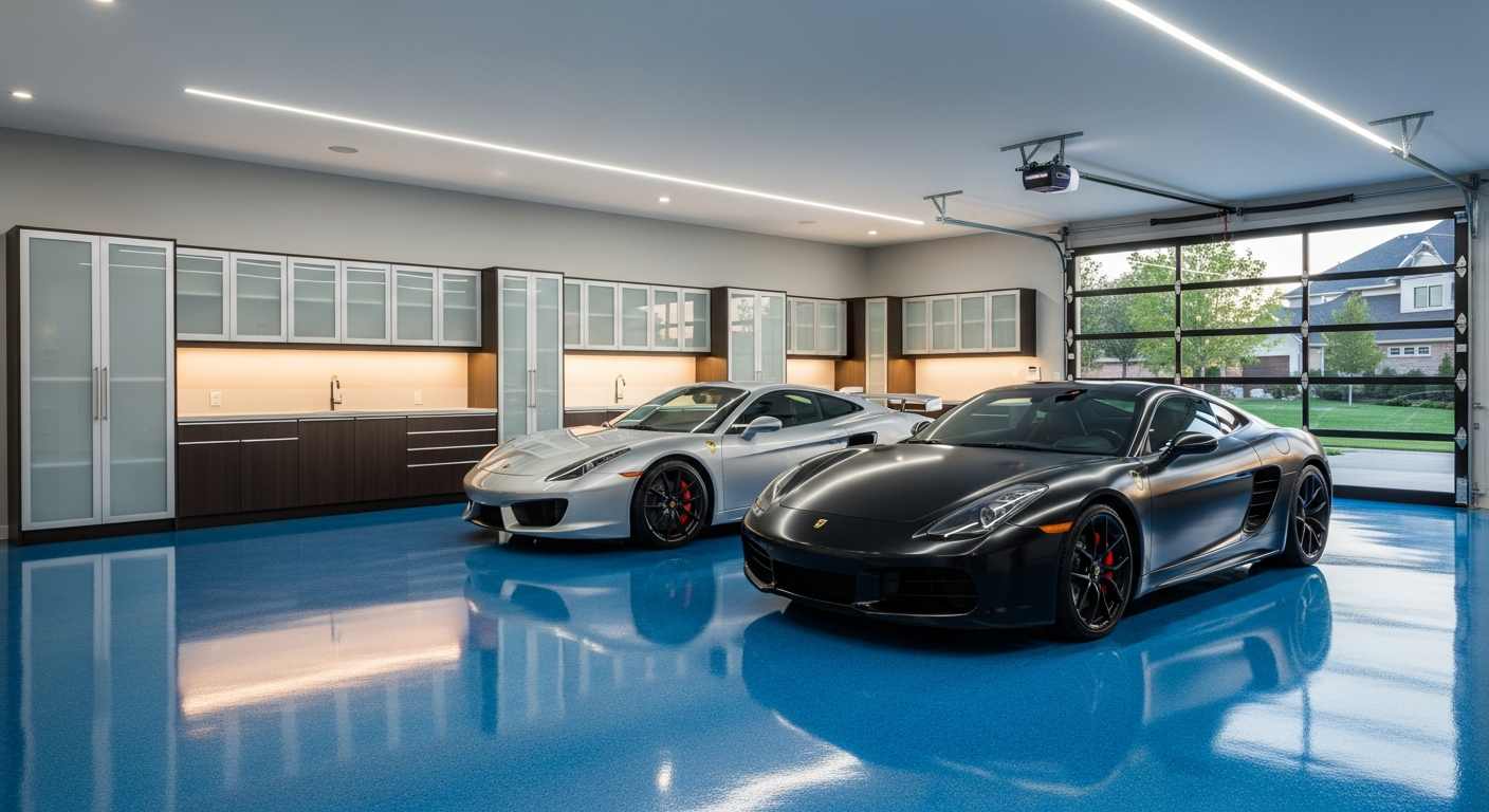Metallic Blue Showroom