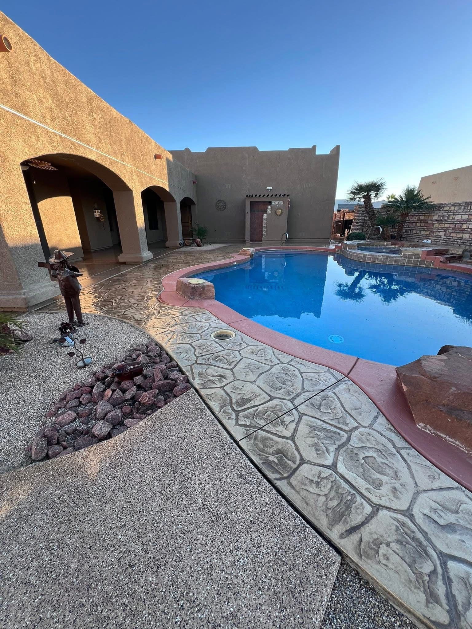 Custom Pool Deck Epoxy