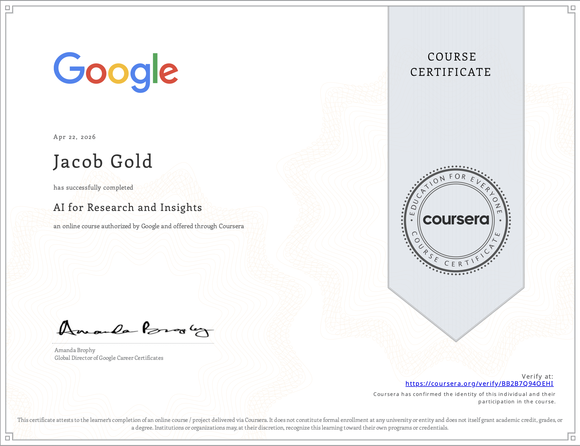 Google AI for Research and Insights