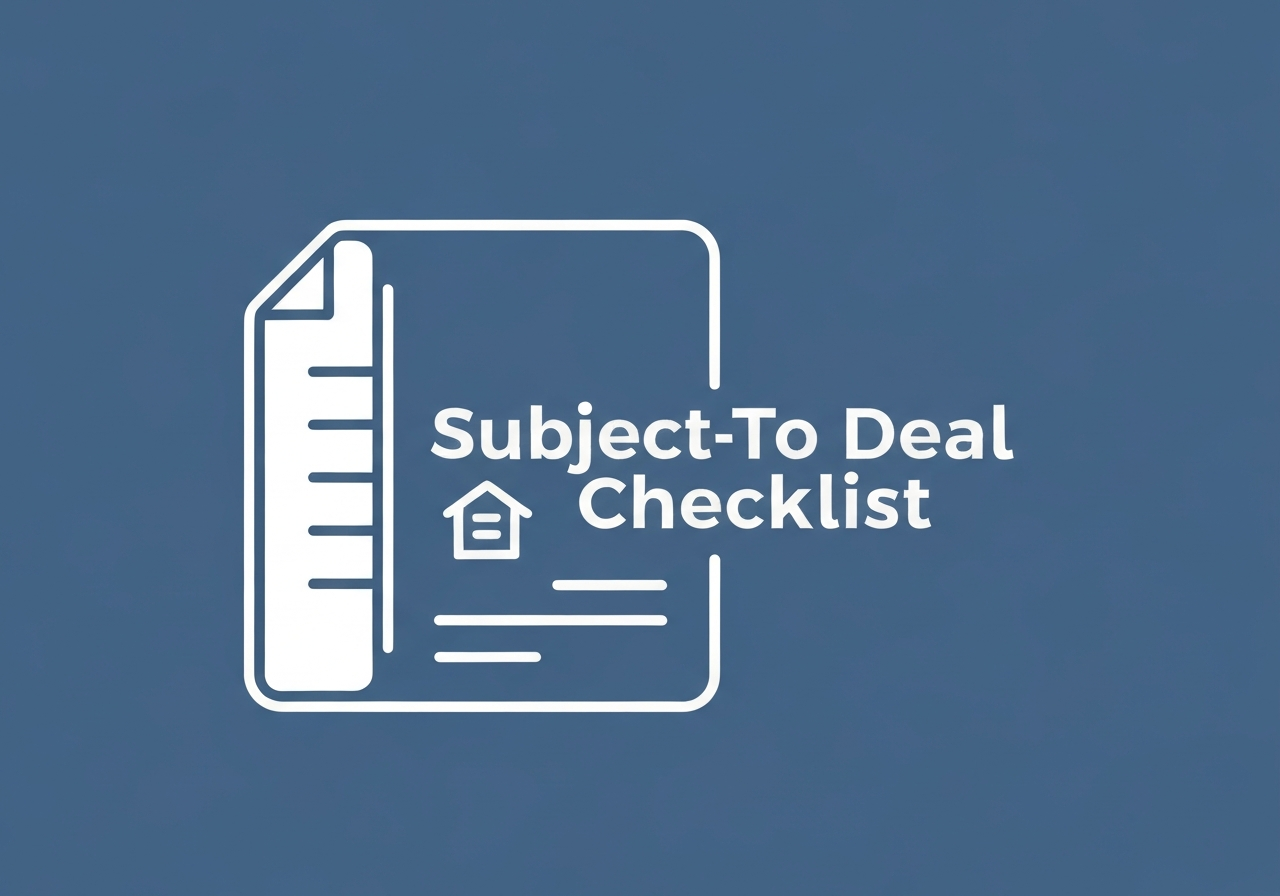 Subject-To Deal Checklist Preview