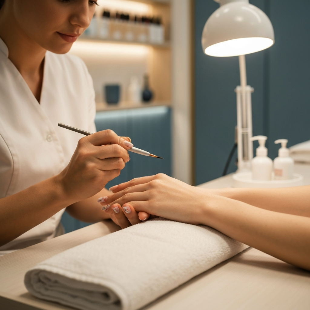 Ultimate Hand Therapy manicure at Gossip Nails Germantown MD