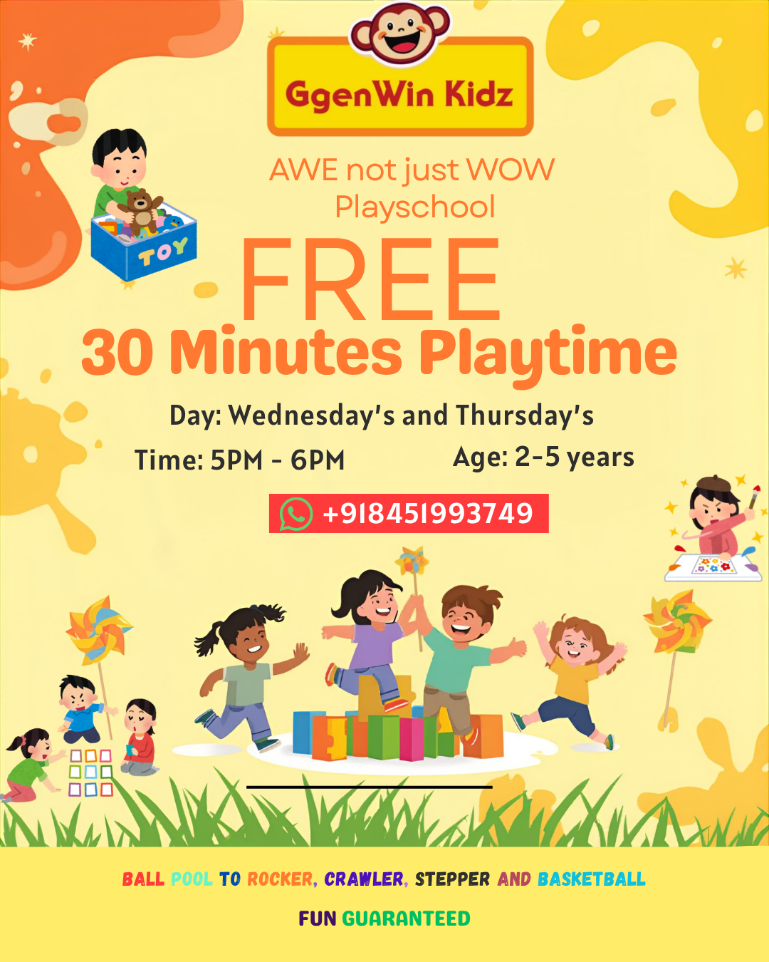 Free 30 Minutes Playtime