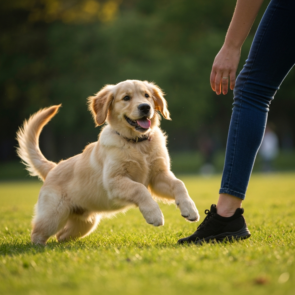 Puppy Jumping Up