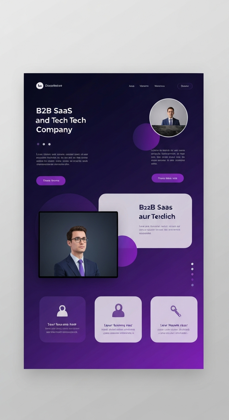 B2B SaaS & Tech Landing Page