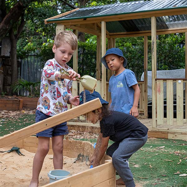 Preschoolers playing