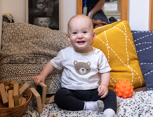 Happy baby at WeKidz