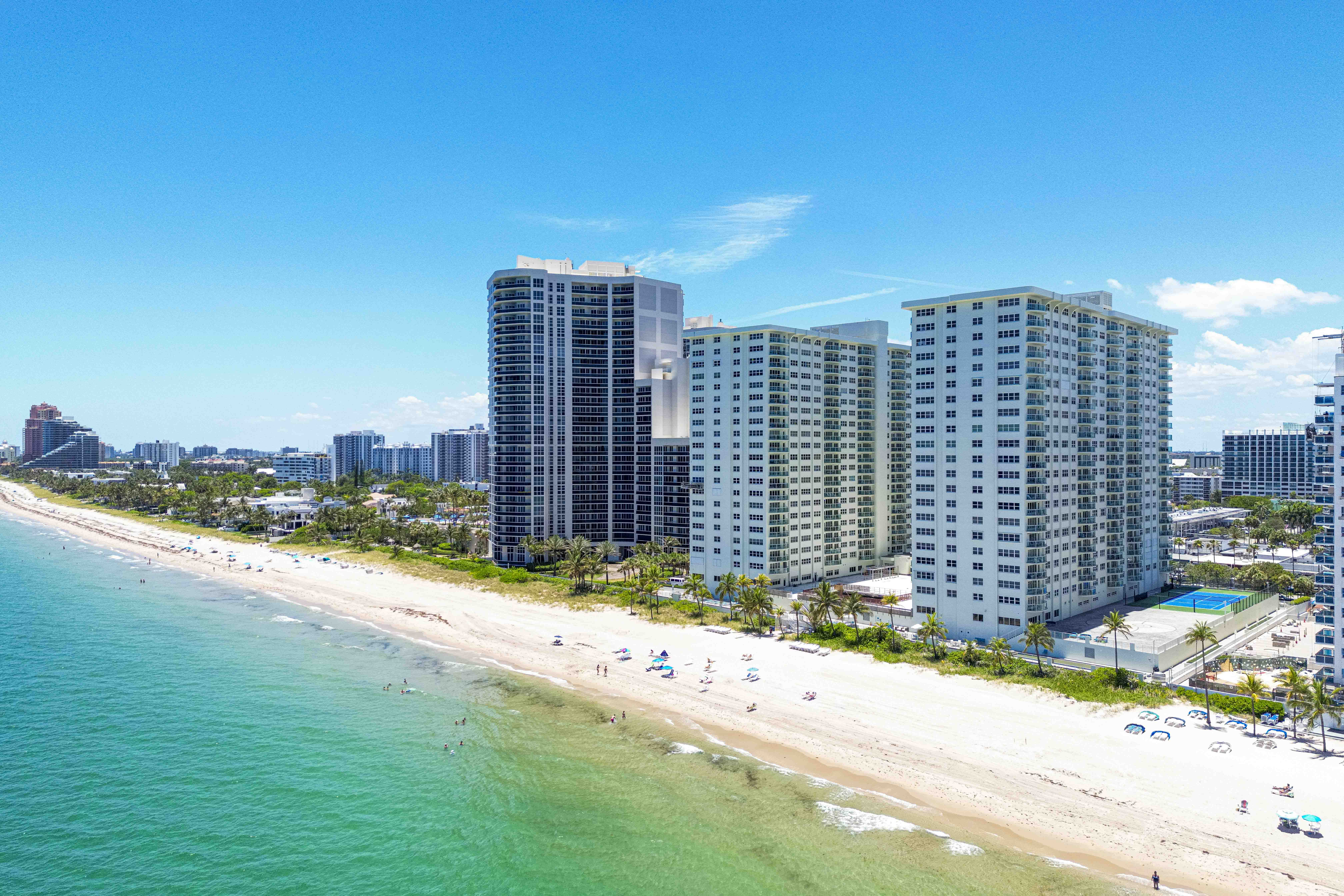 3410 Galt Ocean Dr #609N - Aerial Oceanfront Towers