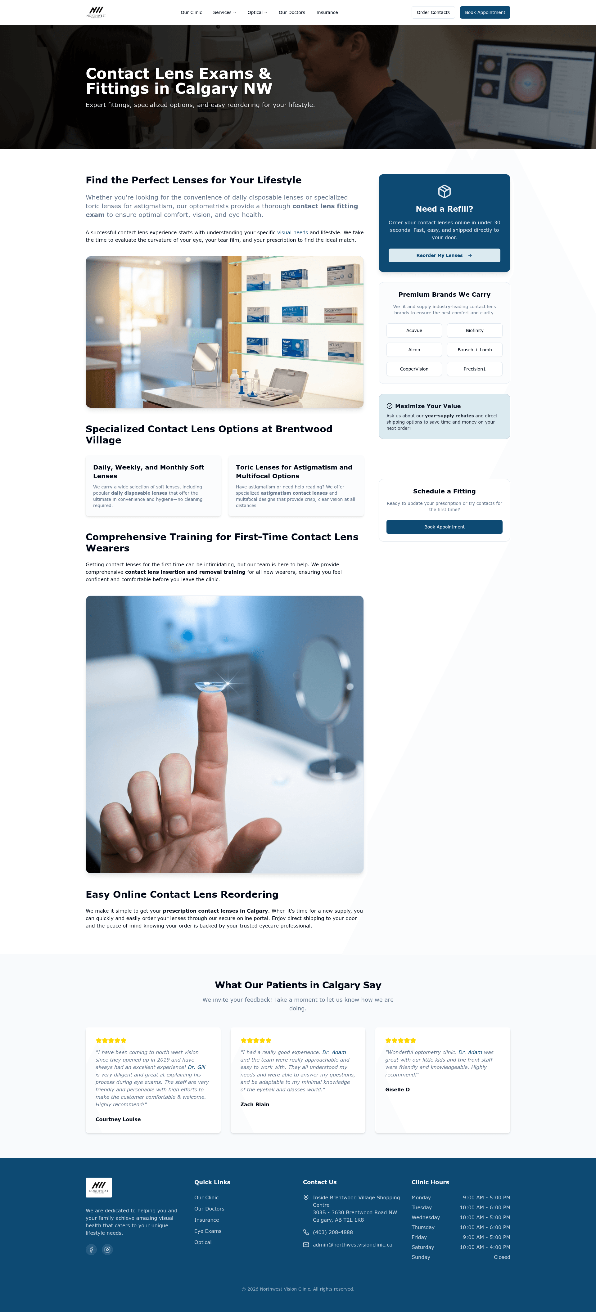 Northwest Vision Clinic - Contact Lenses