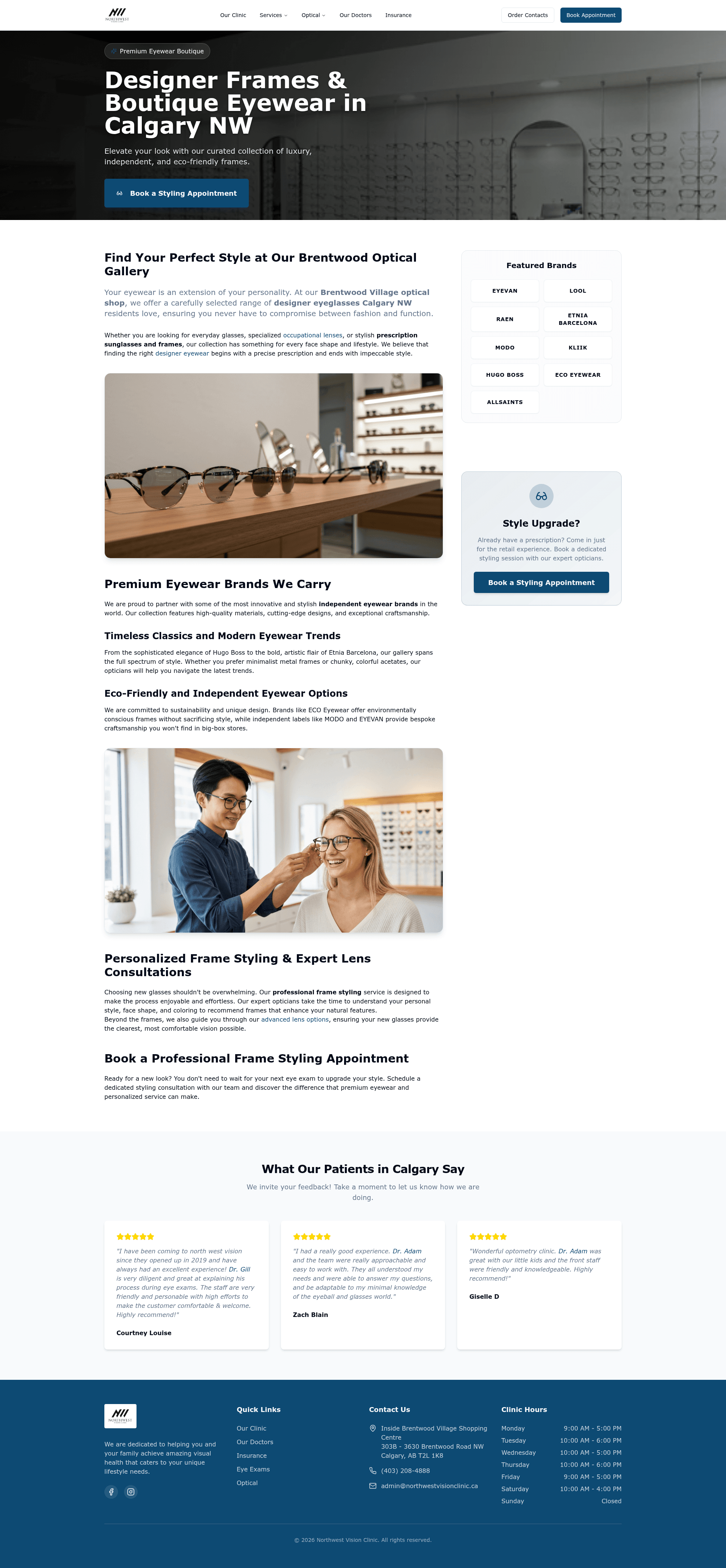 Northwest Vision Clinic - Optical Gallery