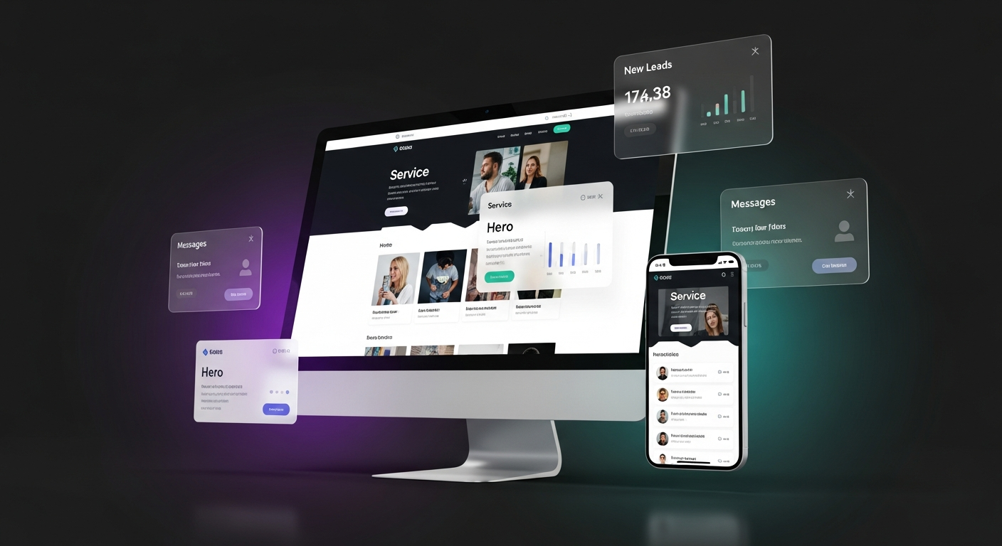 FLF Media Premium Website Mockup