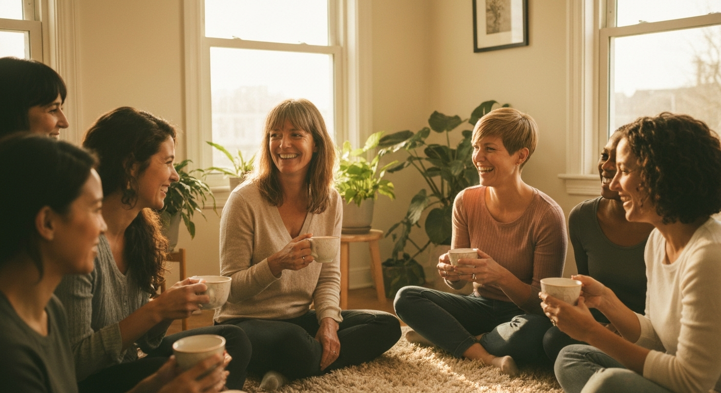 Women connecting