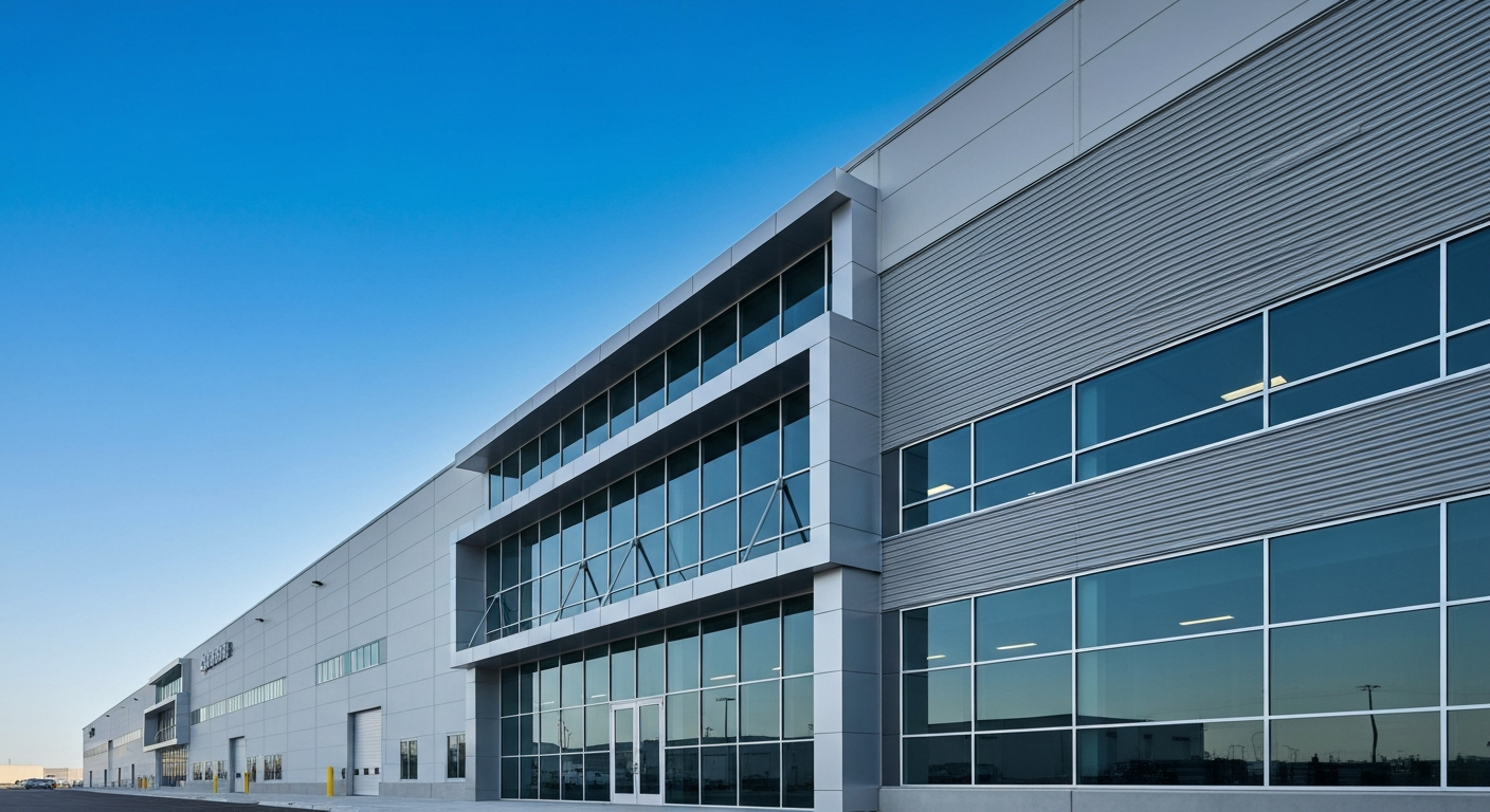 Modern Manufacturing Facility Exterior
