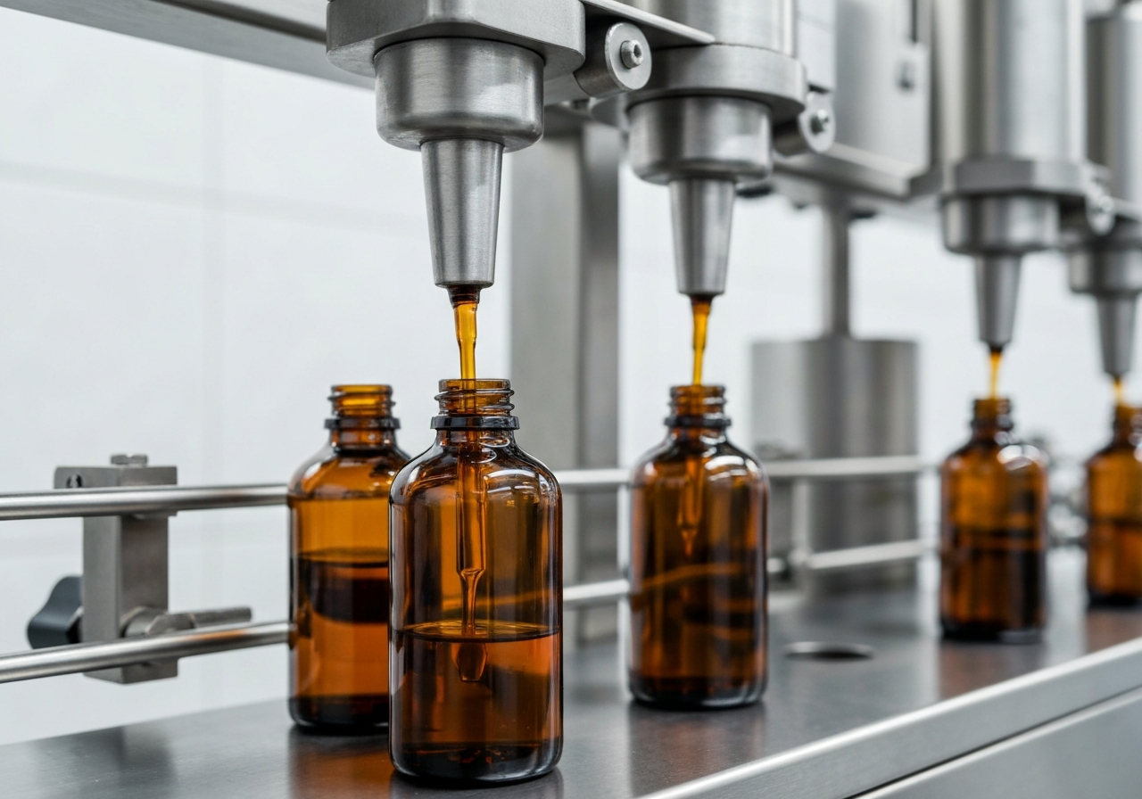 Liquid supplement filling line