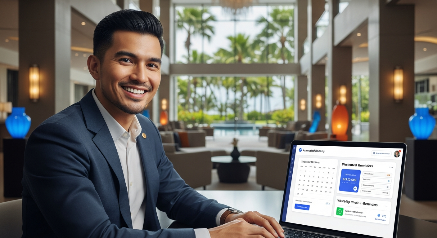 Dashboard CRM Hotel dan Sistem Booking Travel