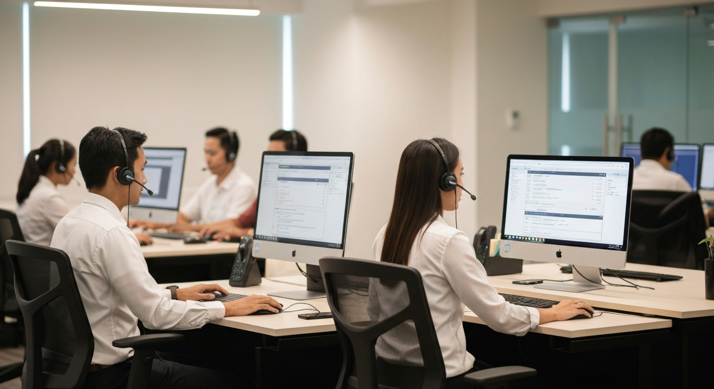 Professional Philippines contact centre environment