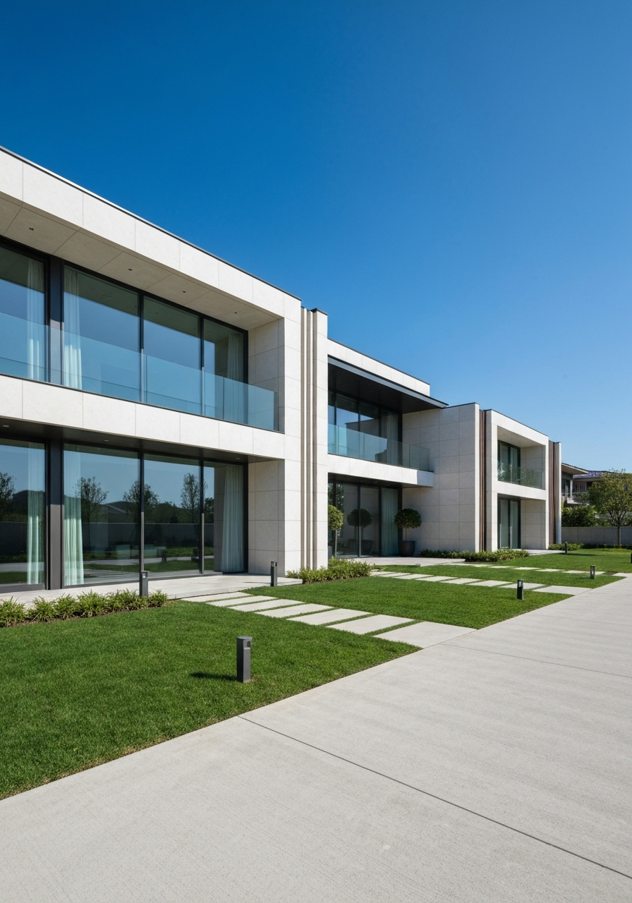 Modern residential and commercial property exterior