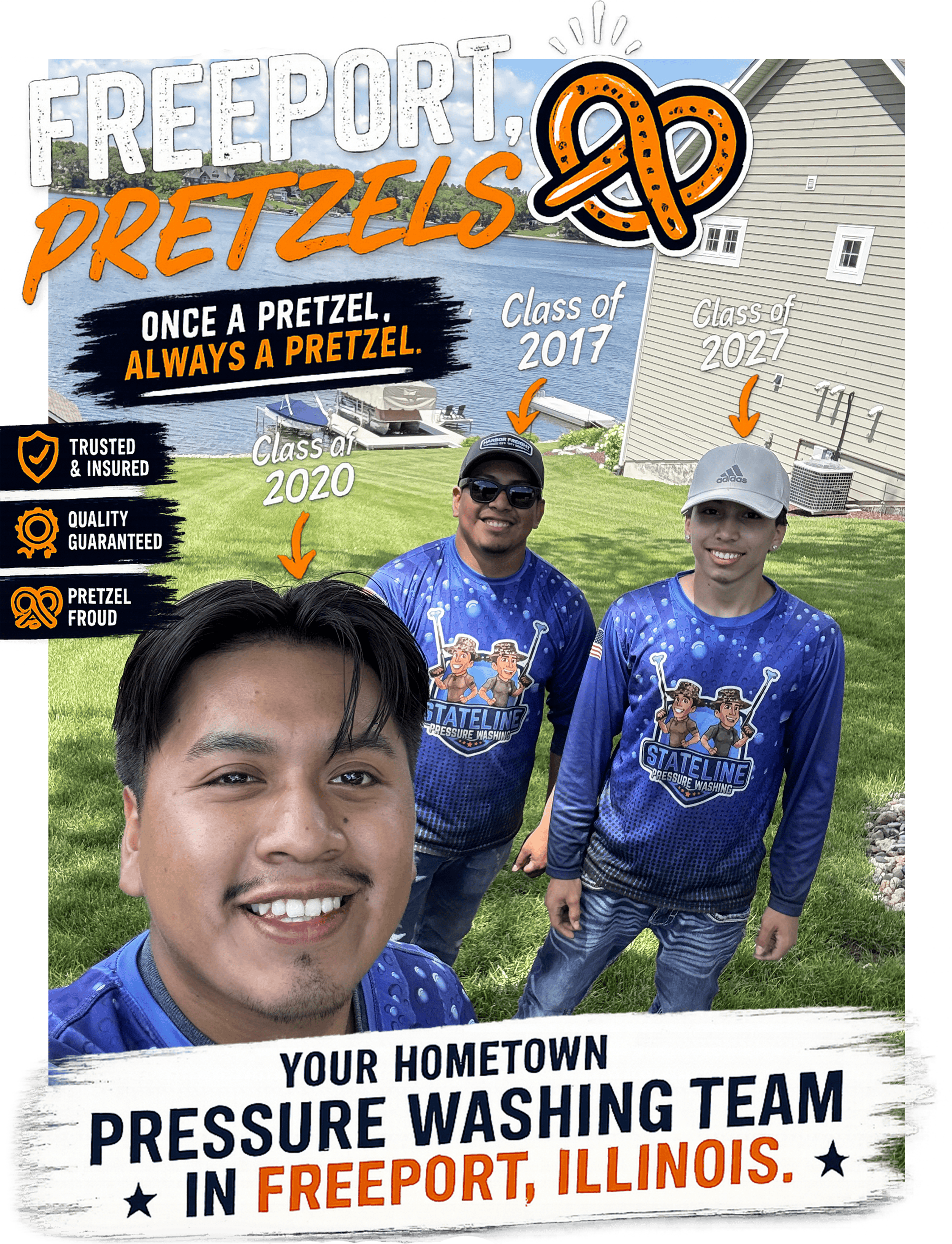 Freeport Pretzels House Soft Washing Team