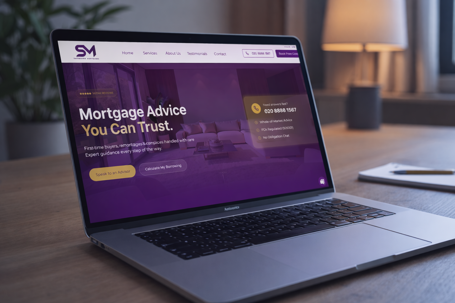 Safeguard Mortgages - Mortgage Finance Web Design Project by 44-Media