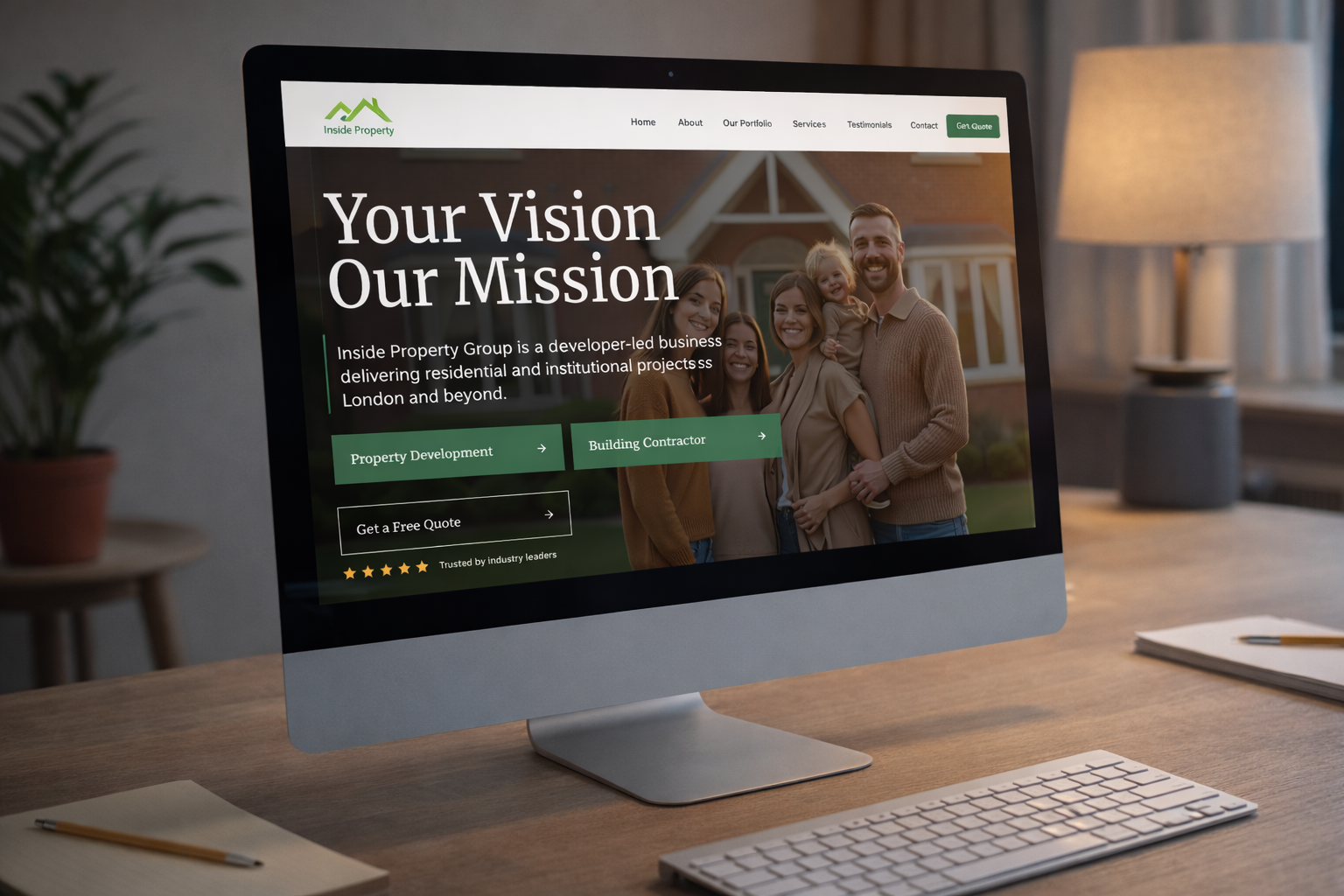 Inside Property Group - Building Contractor Web Design Project by 44-Media