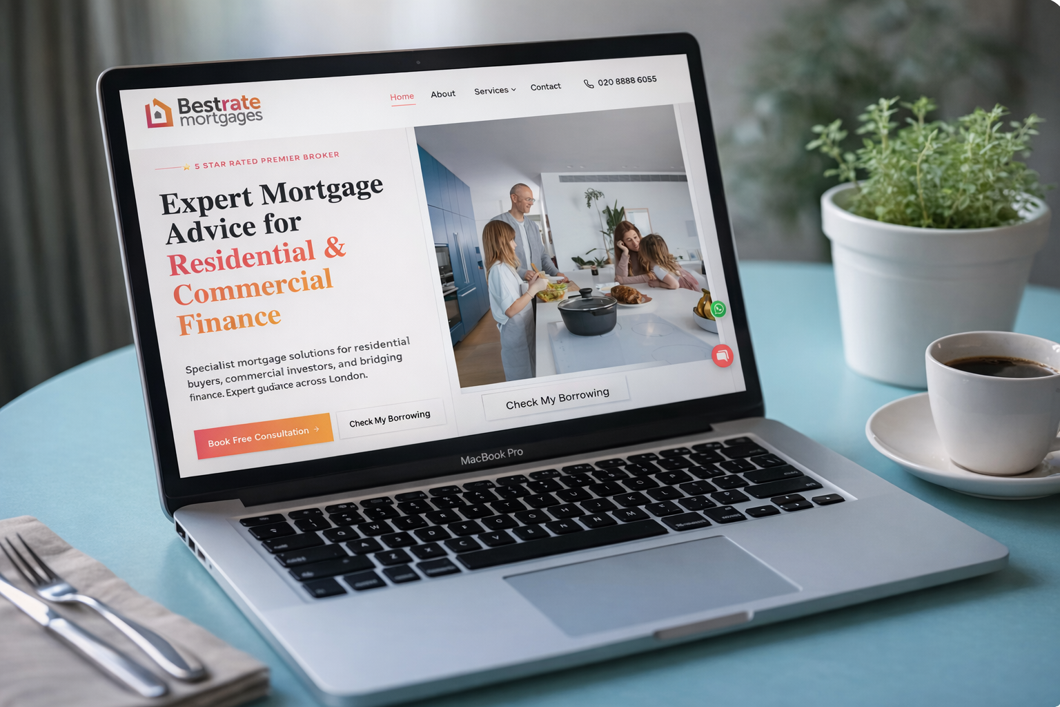 Best Rate Mortgages - Mortgage Finance Web Design Project by 44-Media