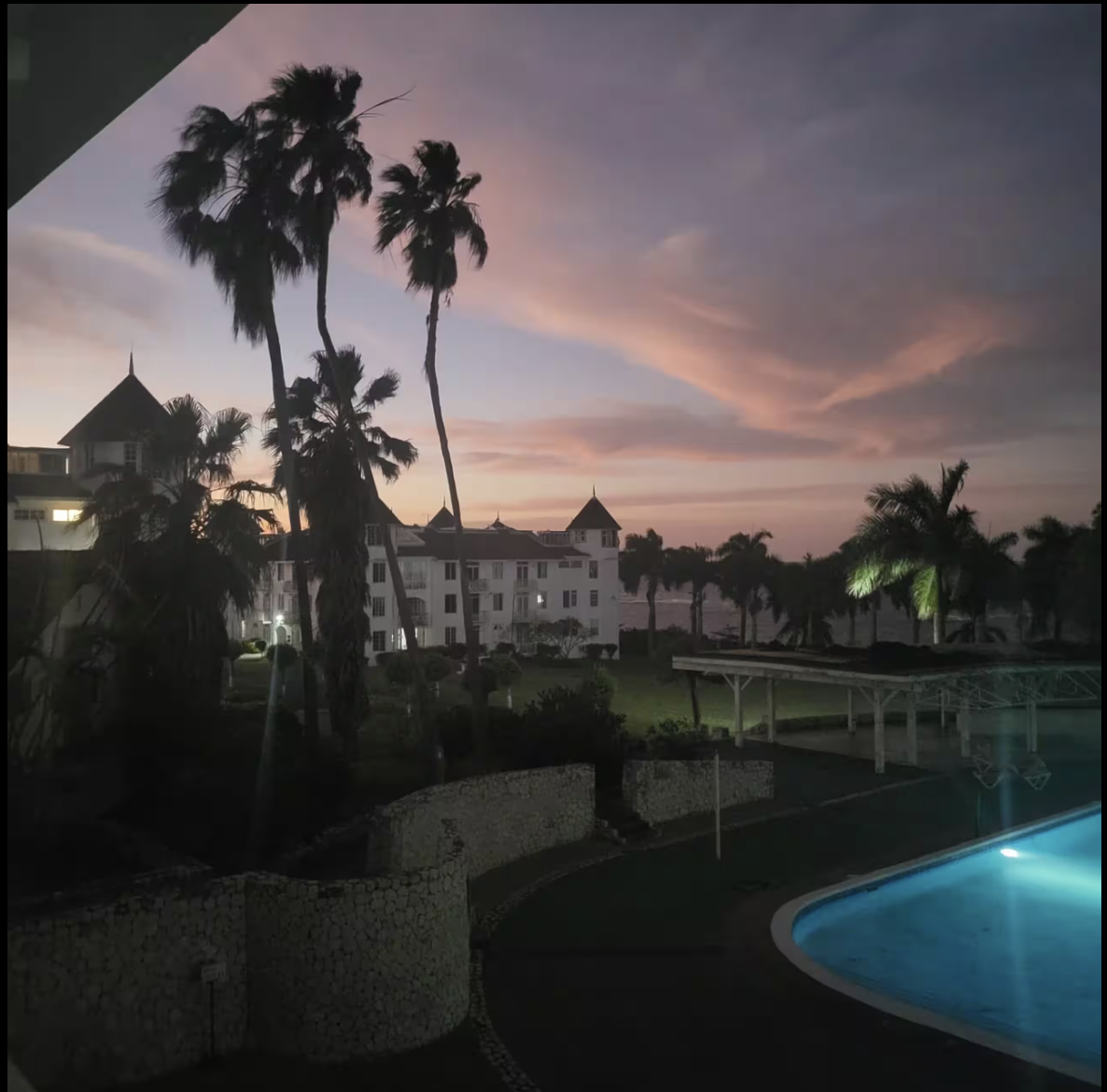 Twilight Poolside & Castle Towers