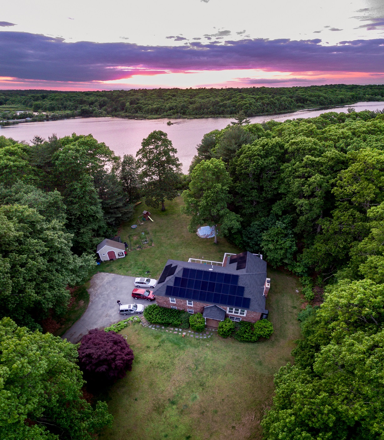 Residential solar installation on South Shore Massachusetts home by Solar Dave