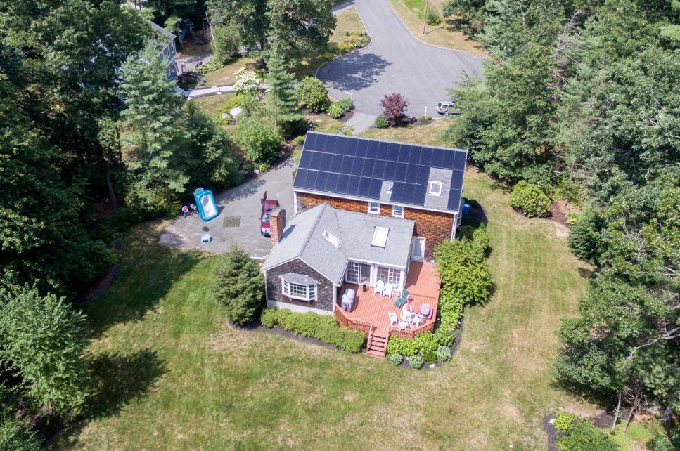Residential solar installation on South Shore Massachusetts home by Solar Dave