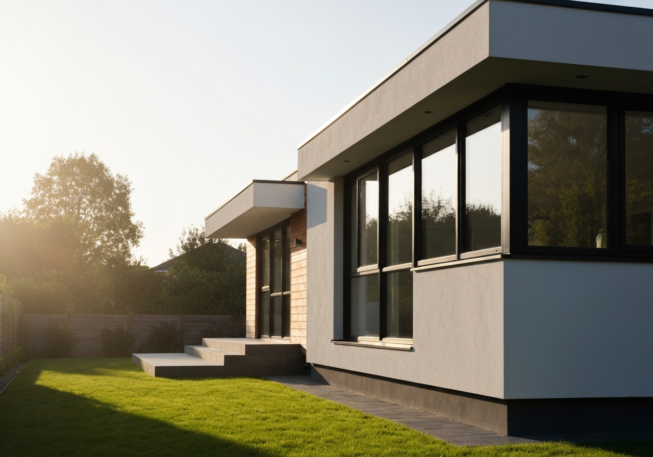 Black frame windows