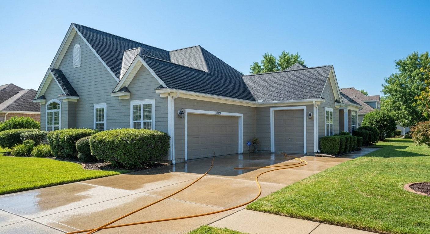 Beautiful clean home exterior
