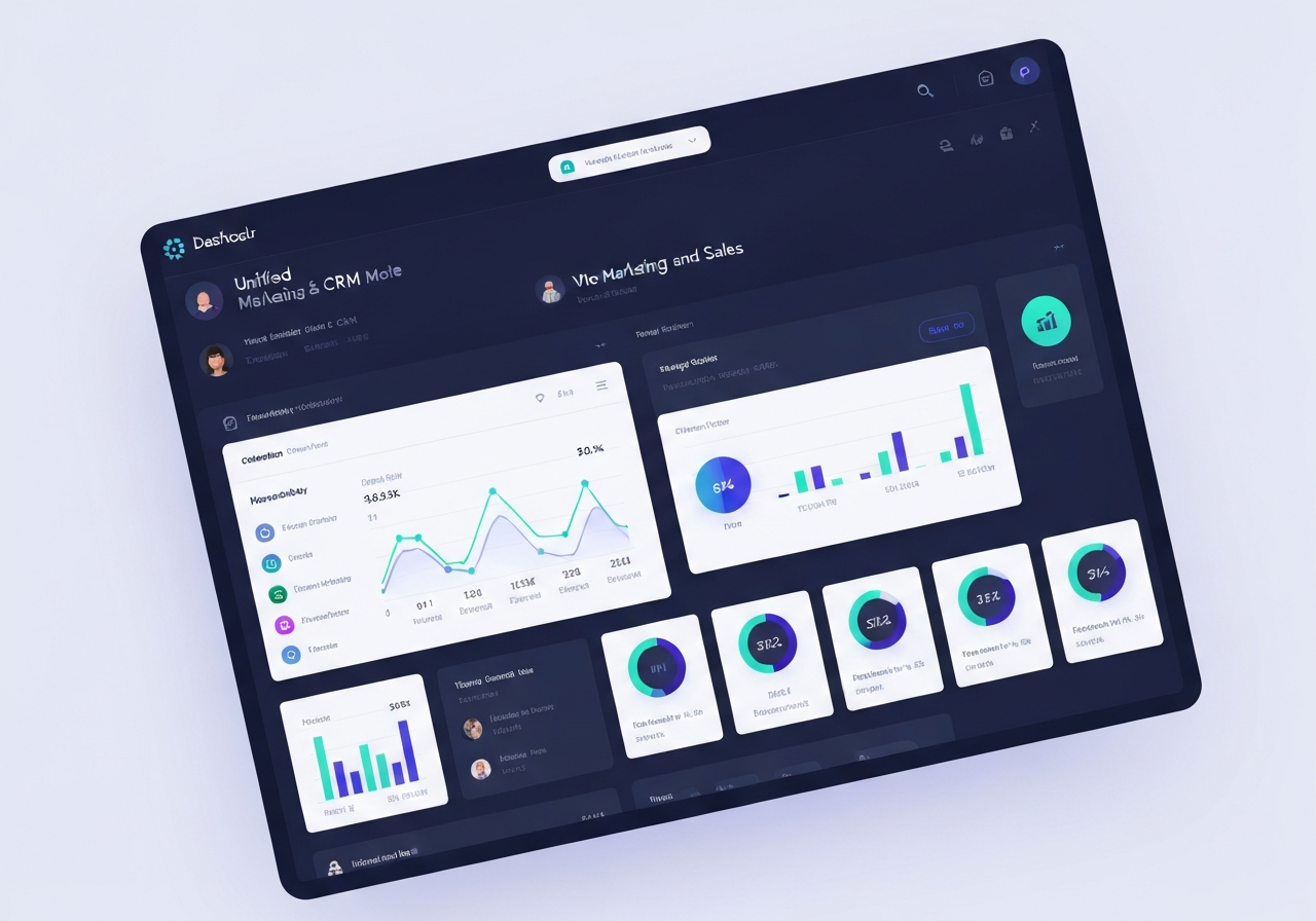 Unified CRM and Marketing Platform Dashboard