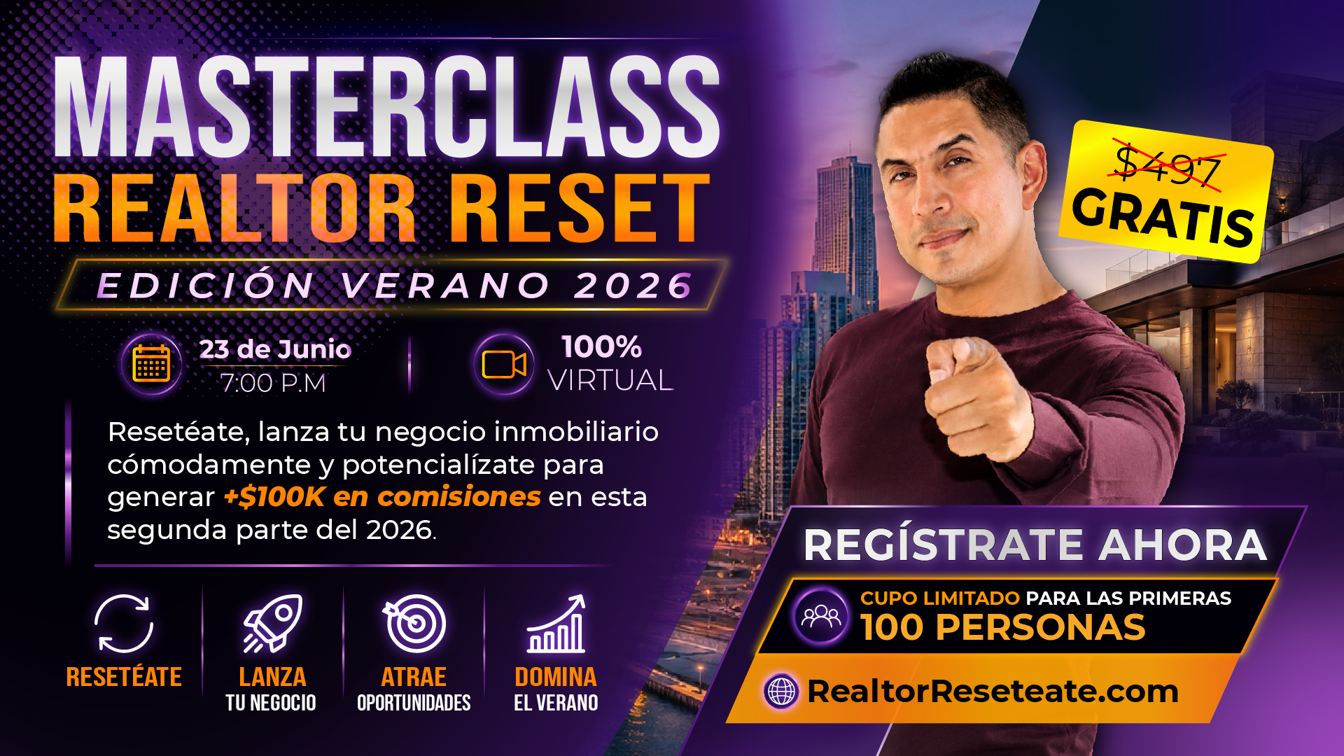 Realtor Reset Masterclass Infographic