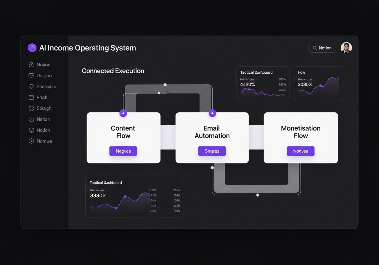Premium AI Income Operating System Dashboard