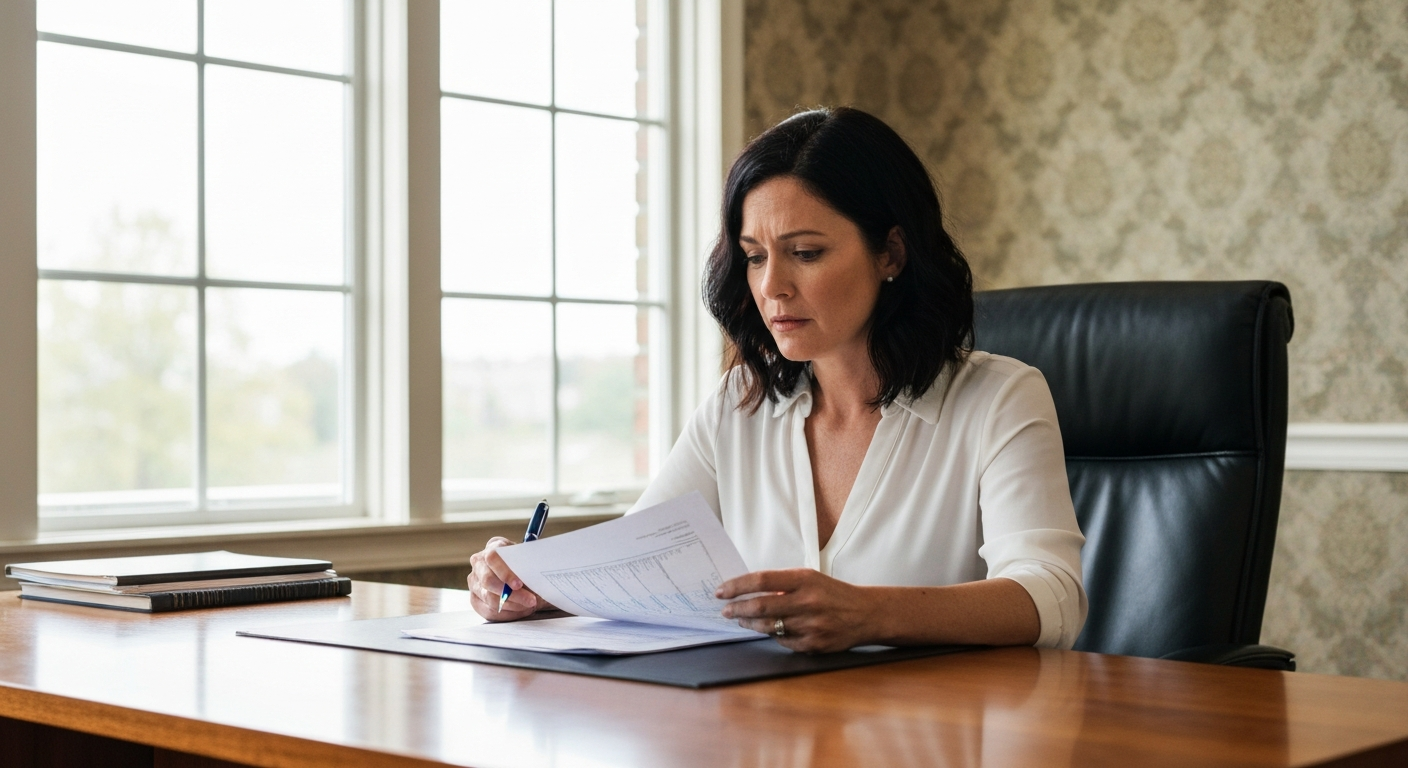 Homeowner thinking at home