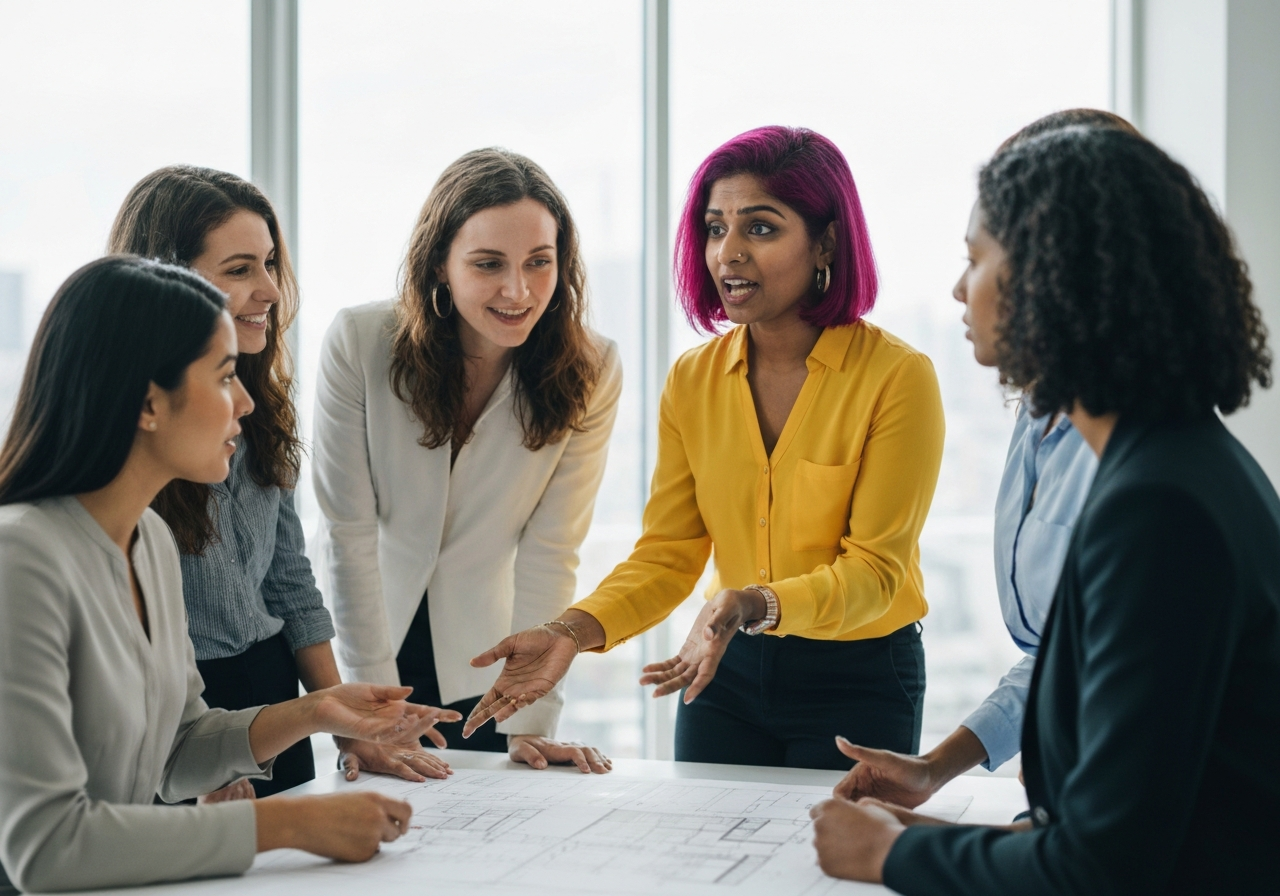 Women networking in business