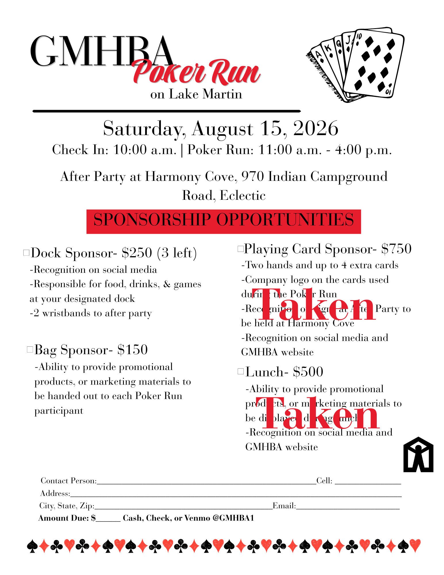 GMHBA Poker Run Sponsorship Opportunities