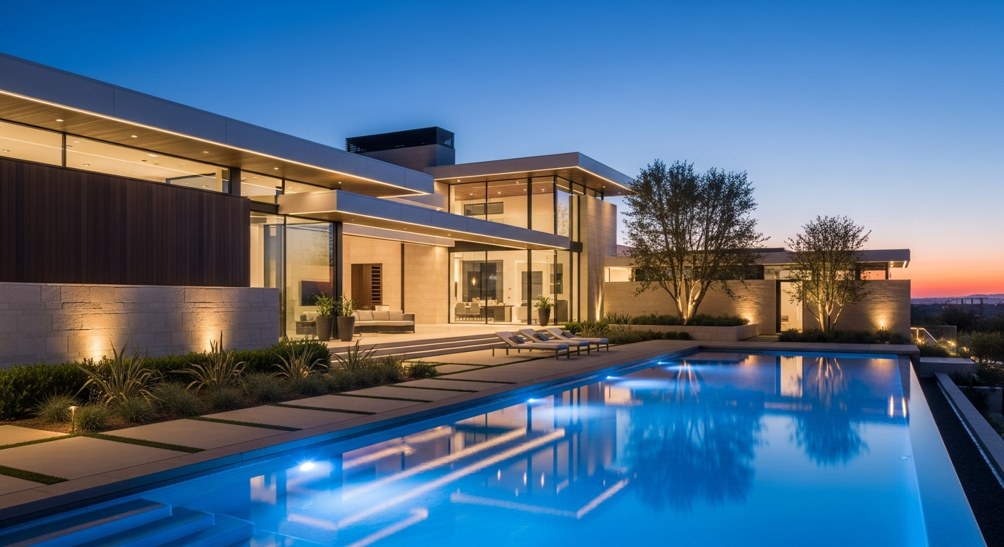 Luxury modern home exterior
