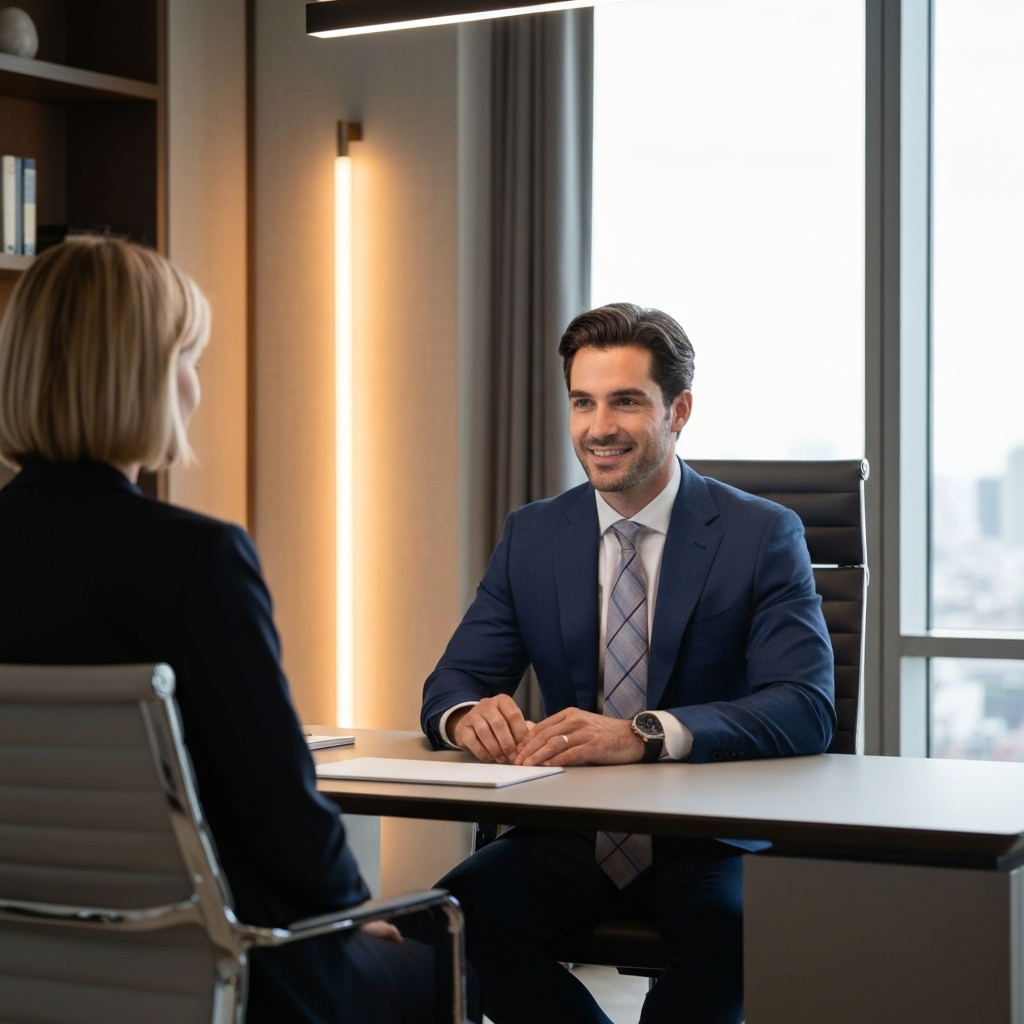 Mortgage Loan Officer meeting with client