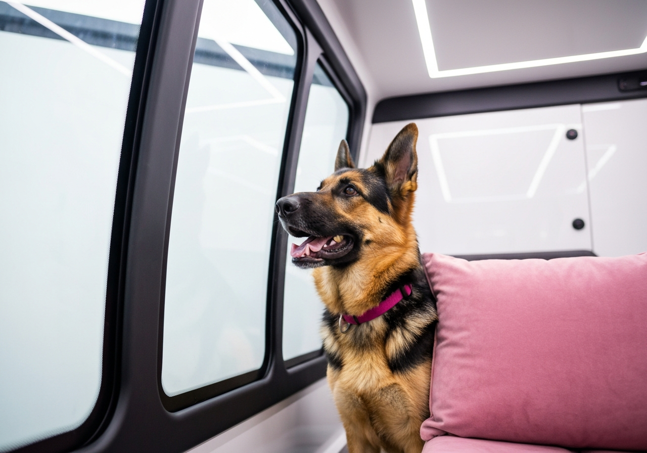Nationwide pet ground transport van with USDA-registered driver