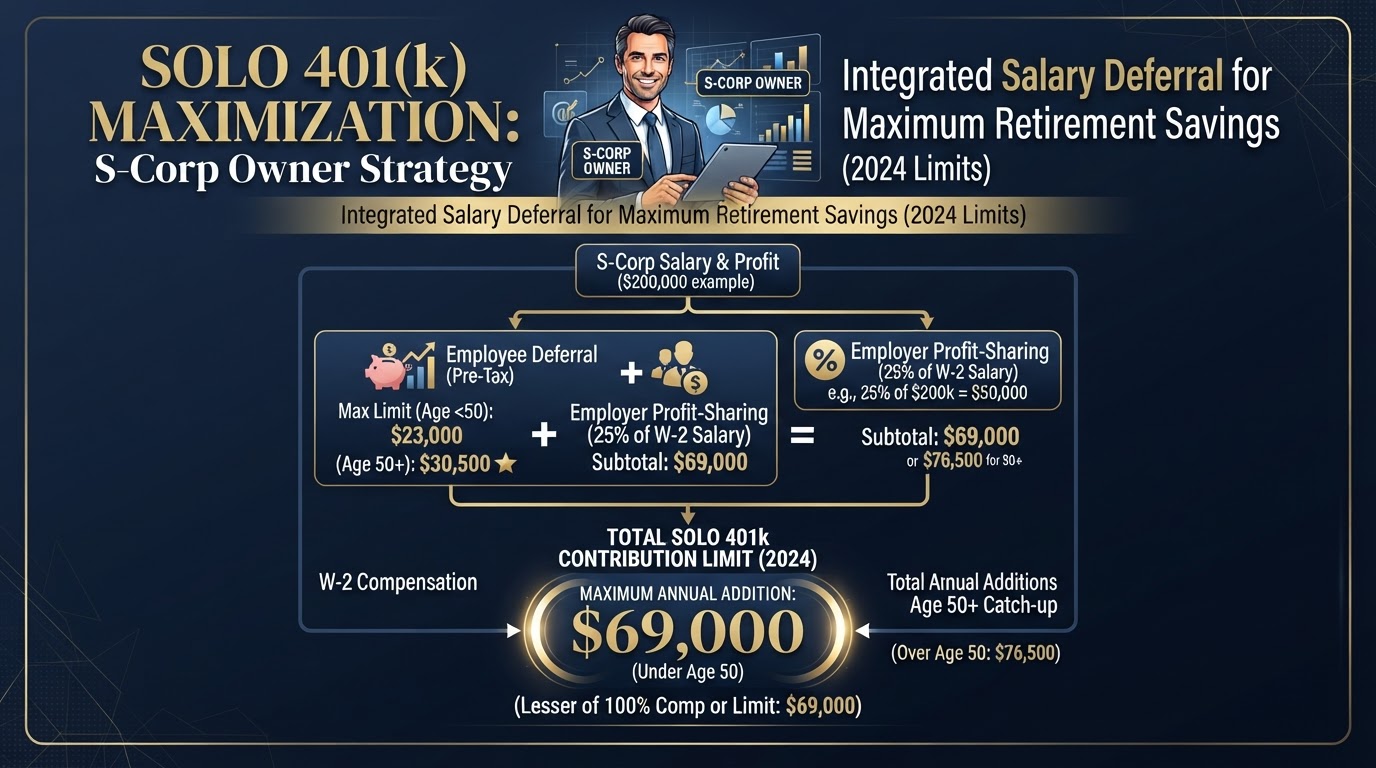 Solo 401k contribution combined with S-Corp salary