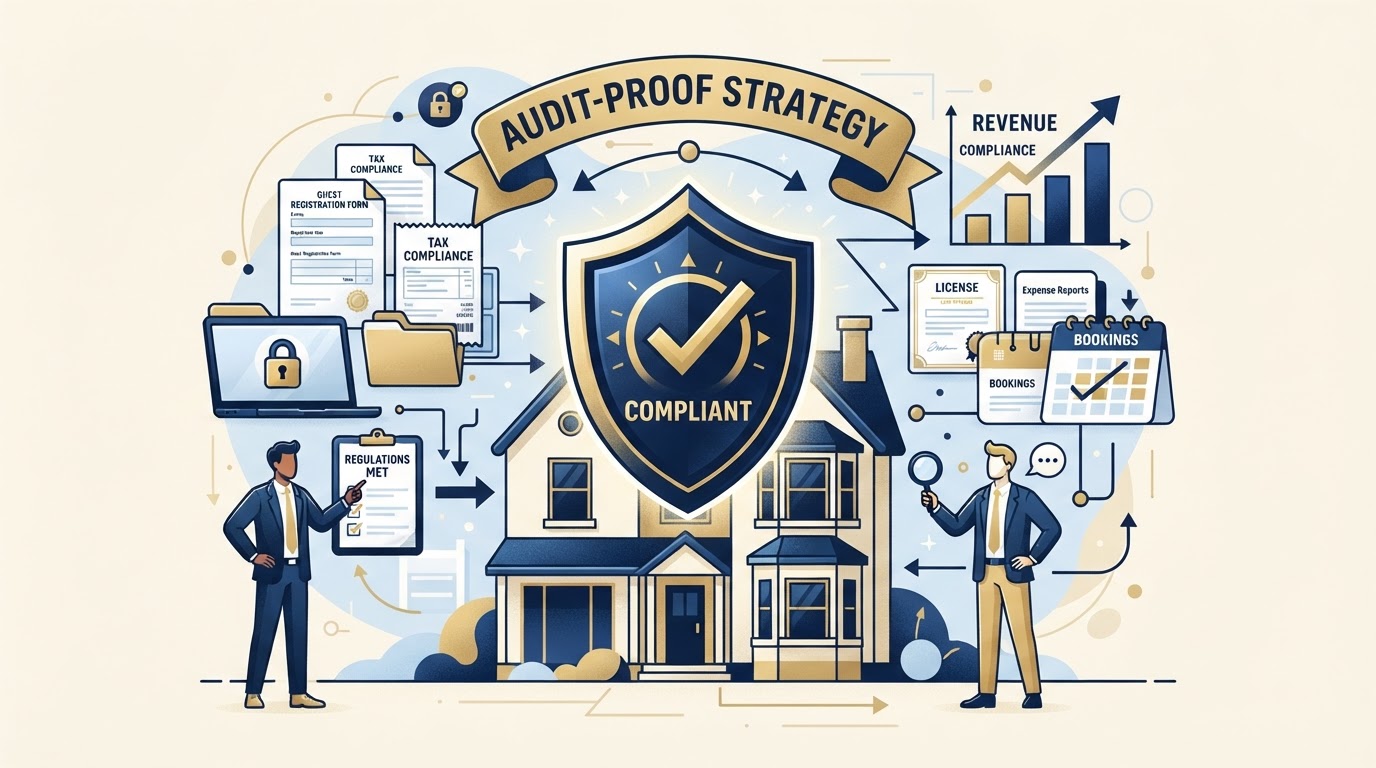 Audit-proofing short-term rental strategy with documentation shield