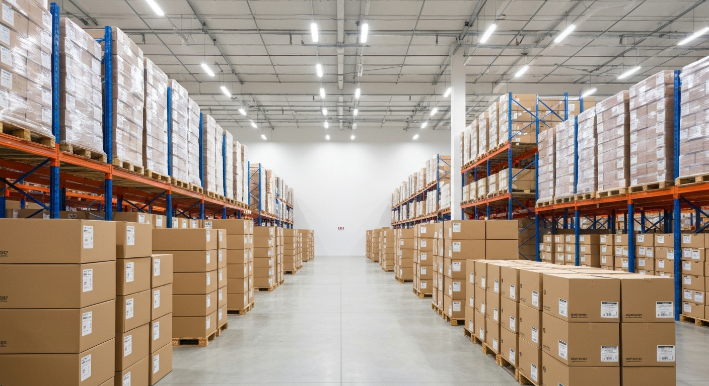 Warehouse inventory representing trapped cash capital