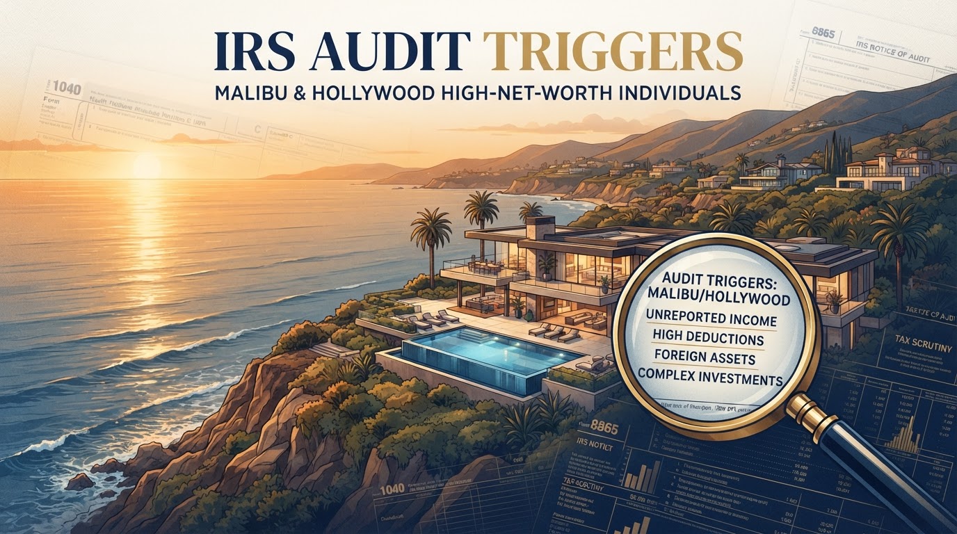 IRS Audit Triggers for High-Net-Worth Individuals in Malibu and Hollywood