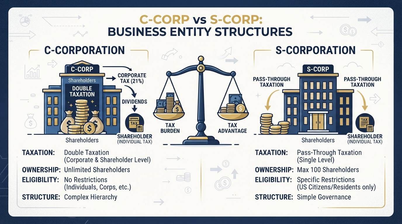C-Corp vs S-Corp: Which Entity Structure Is Right for Your Business