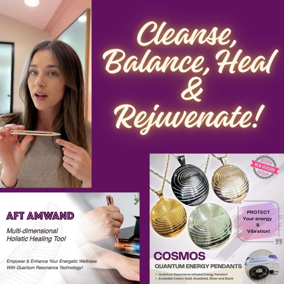 Cleanse, Balance, Heal & Rejuvenate - AFT AMwand & COSMOS Pendants