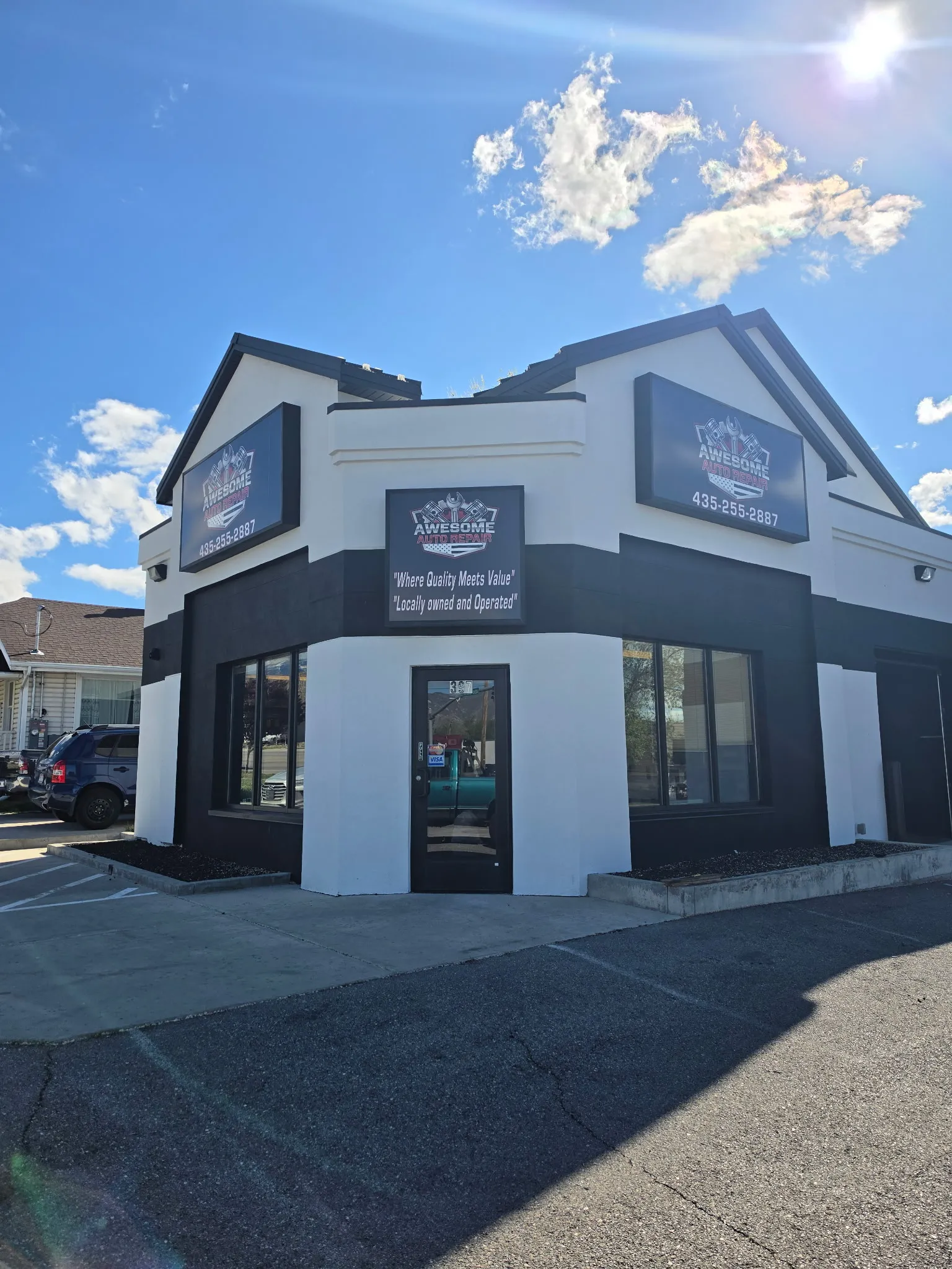 Awesome Auto Exterior Corner at Awesome Auto Repair in Tooele UT