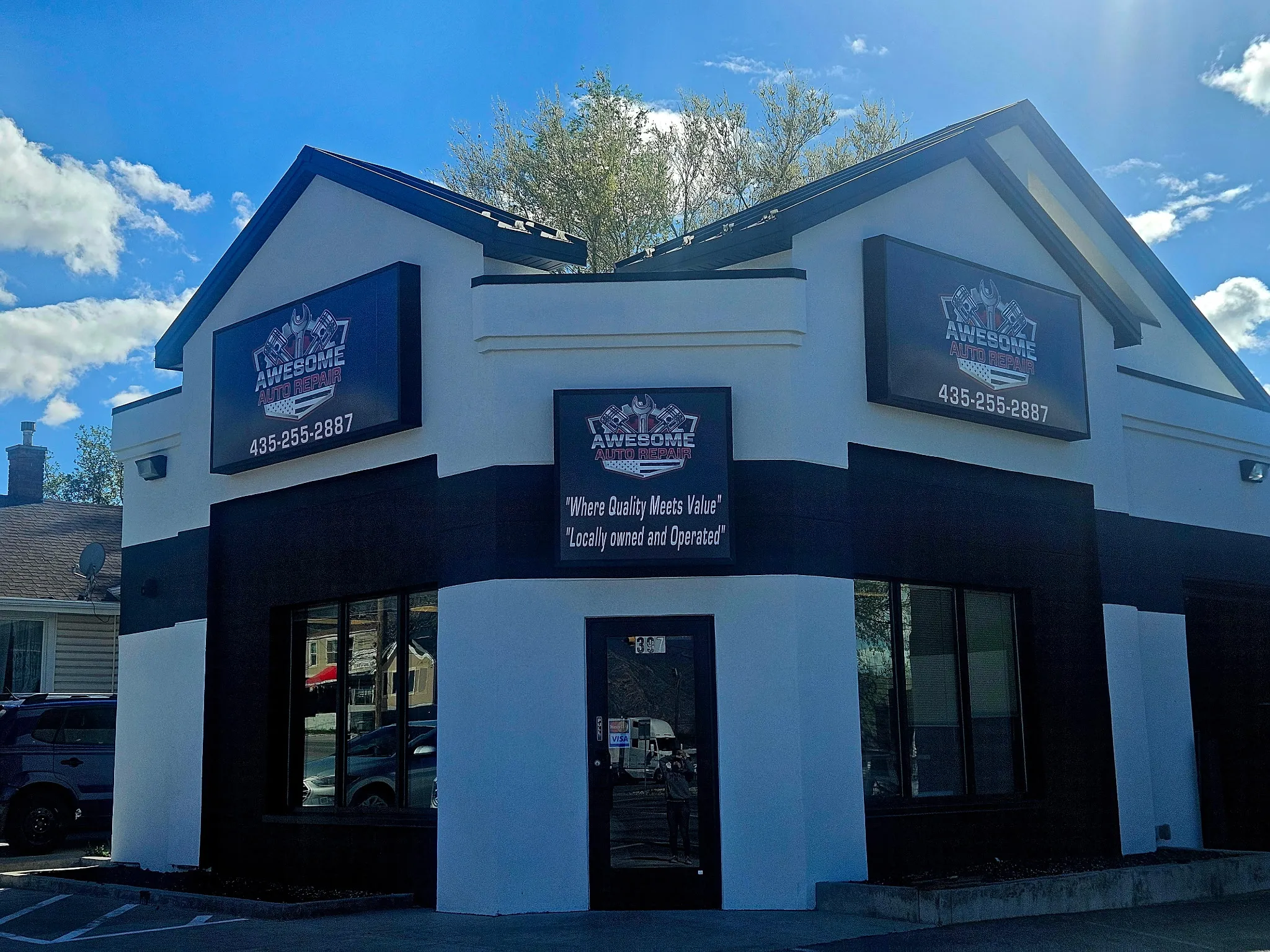 Awesome Auto Exterior Corner at Awesome Auto Repair in Tooele UT