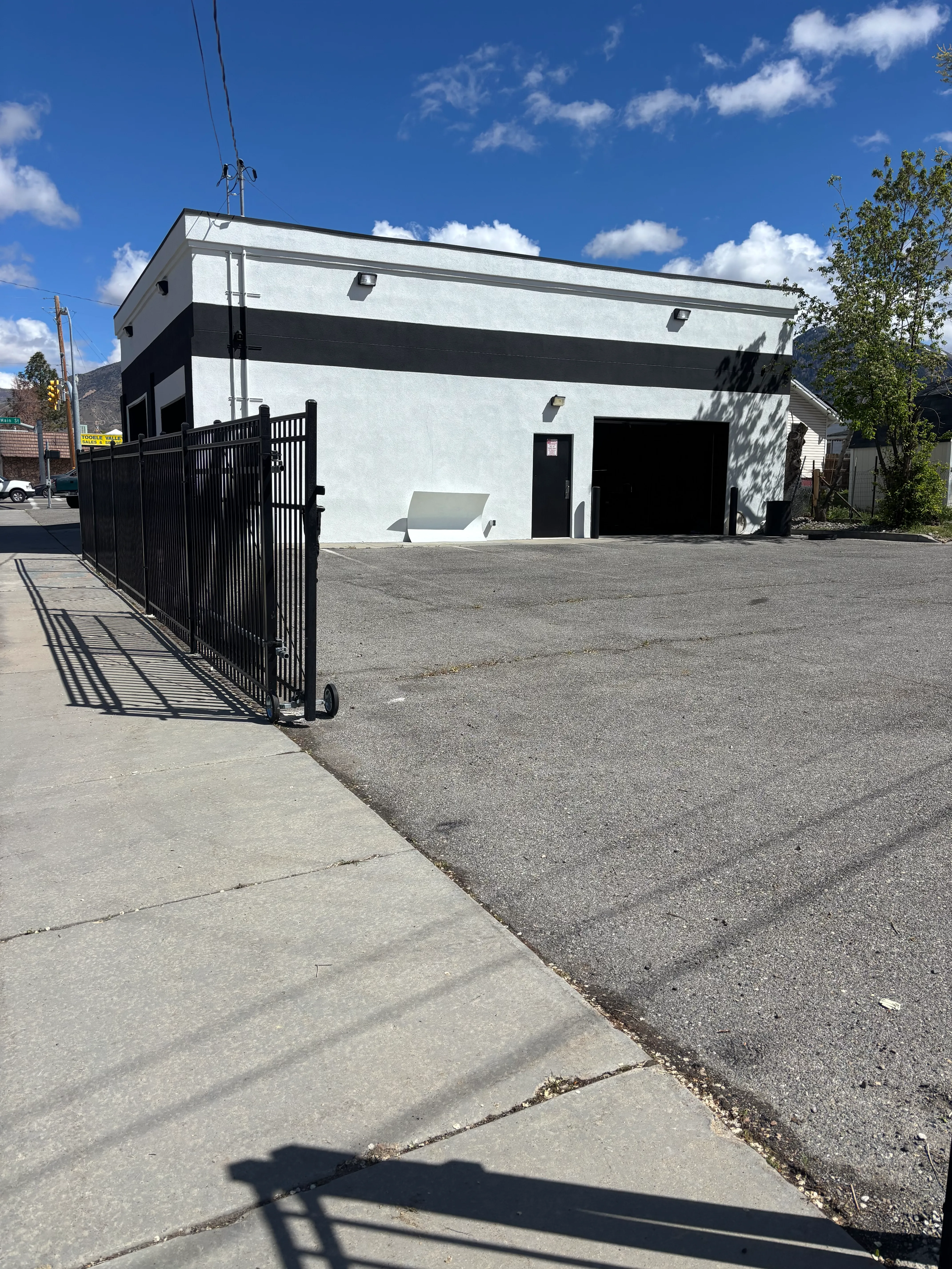 Shop Exterior Fenced Area at Awesome Auto Repair in Tooele UT