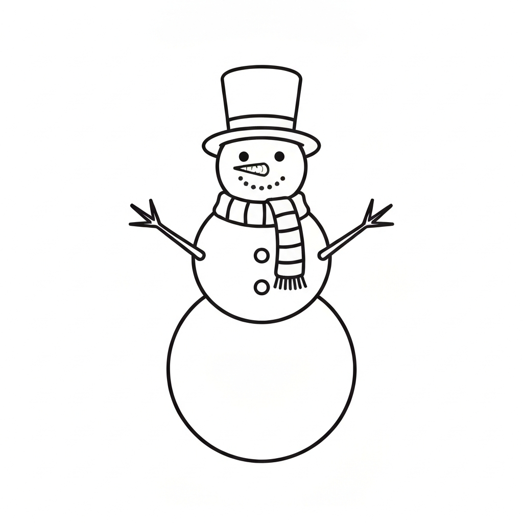 Snowman outline