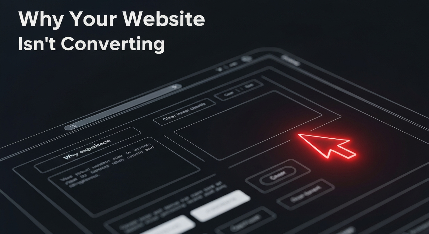 Why Your Website Isn't Converting (And How to Fix It)